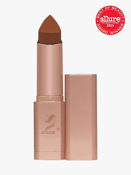 LYS Beauty No Limits Cream Bronzer Stick branded twist up component with accents on a light gray background with red Allure Best of Beauty seal in the top right corner